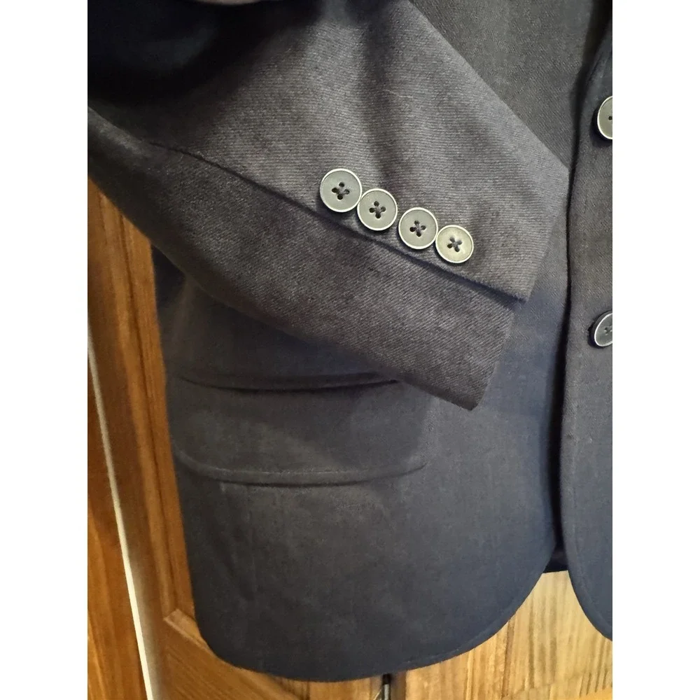 Jack Victor Suede Sport Coat 41R 3/4‎ Sleeve Altered